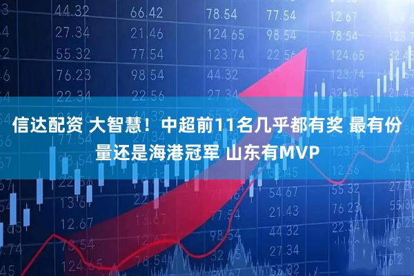 信达配资 大智慧！中超前11名几乎都有奖 最有份量还是海港冠军 山东有MVP